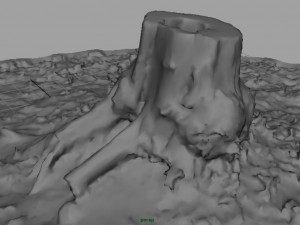 tree stump 4 3D-Modell