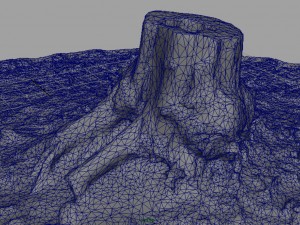 tree stump 4 3D-Modell