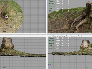 tree stump 4 3D-Modell