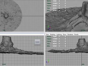 tree stump 4 3D-Modell