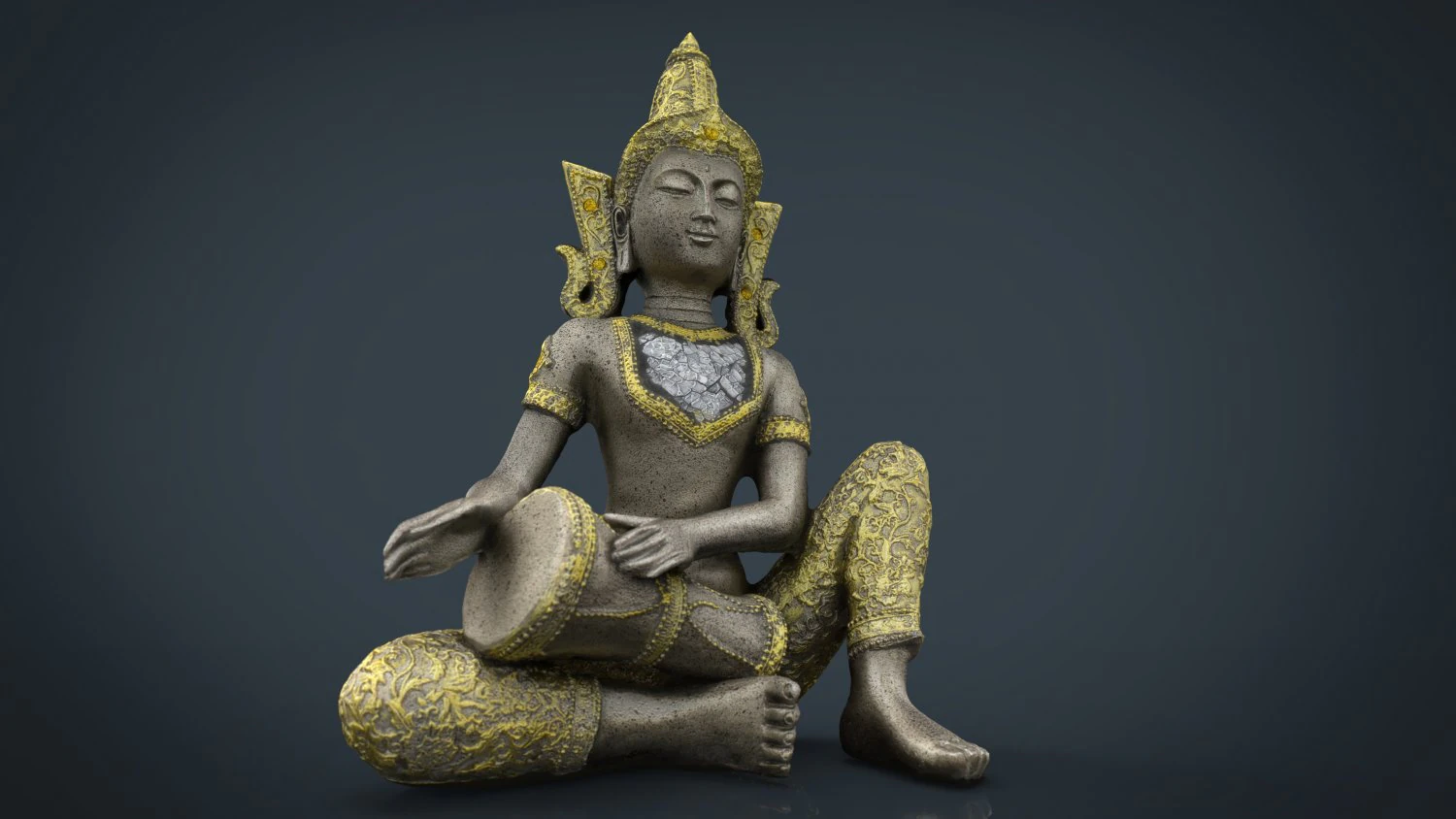 buddha 5 3D Model .c4d .max .obj .3ds .fbx .stl .blend 