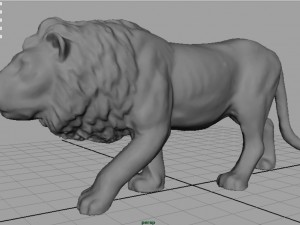 realistic lion 3D Model