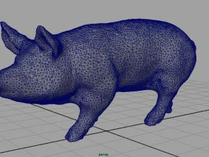 realistic pig 3D Model