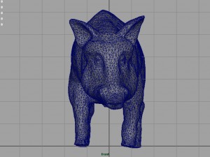 wild boar Modèle 3D