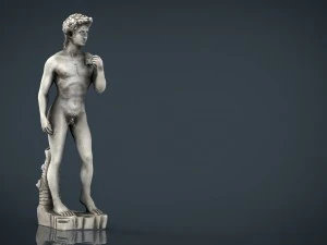 statua del David di Michelangelo Modello 3D