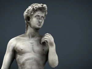 statua del David di Michelangelo Modello 3D