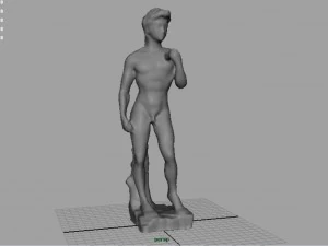 statua del David di Michelangelo Modello 3D