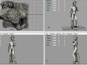 david statue by michelangelo 3D Model