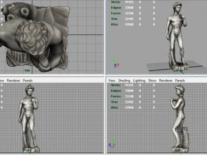 statua del David di Michelangelo Modello 3D