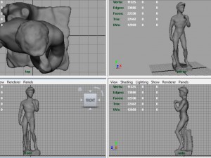 david statue by michelangelo 3D Model