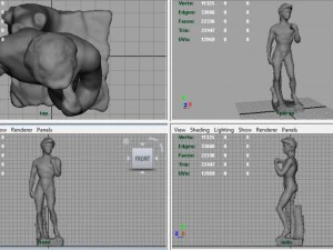 statua del David di Michelangelo Modello 3D