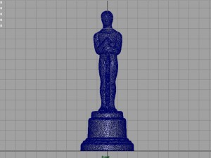 gold hollywood award statue 3D मॉडल