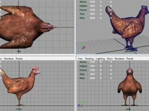 galinha Modelo 3D