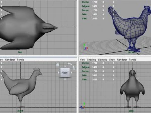 galinha Modelo 3D