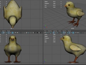 chick 3Dモデル