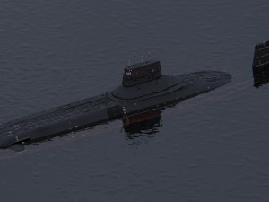 submarine typhoon-class Modelo 3D