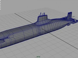 submarine typhoon-class 3D Model