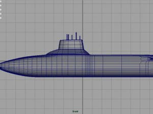 submarine typhoon-class 3D Model