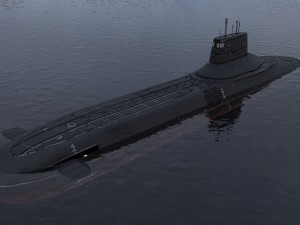 submarine typhoon-class Modelo 3D