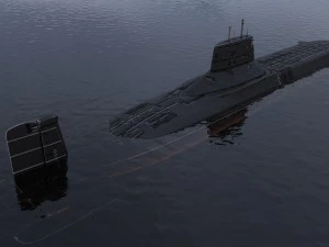 submarine typhoon-class 3D Model