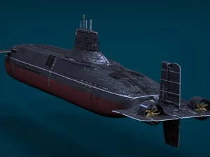 submarine typhoon-class 3D Model