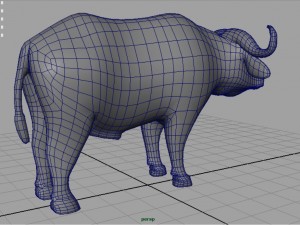 african buffalo Modèle 3D