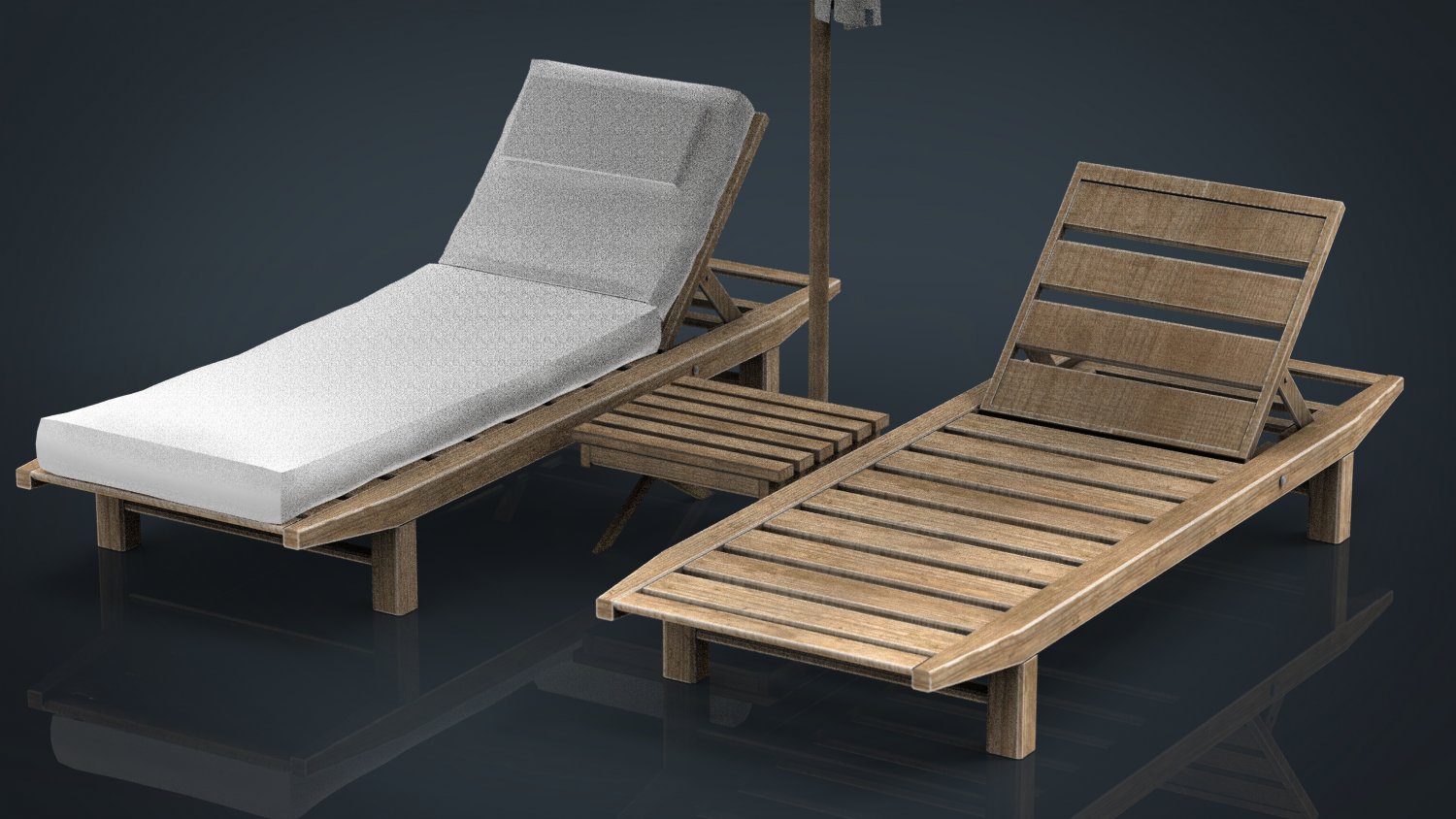 beach chair 3d model free