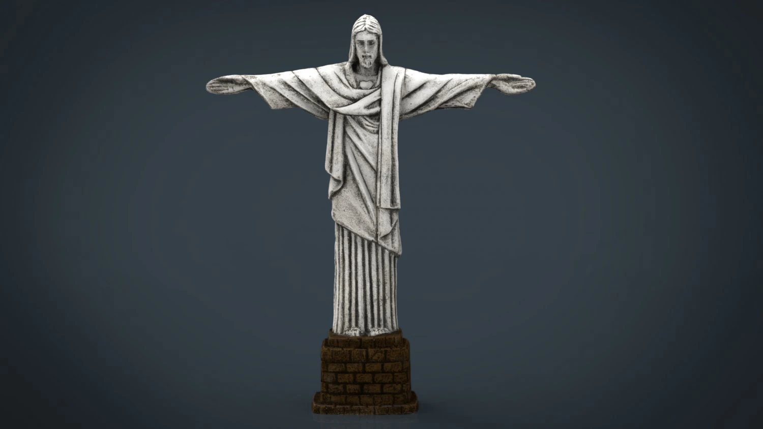 cristo redentor 3D Model .c4d .max .obj .3ds .fbx .stl .blend