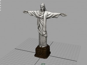cristo redentor 3D 模型