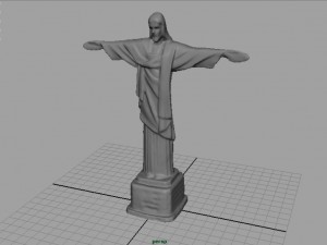 cristo redentor 3D 模型