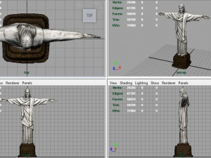 cristo redentor 3D 模型