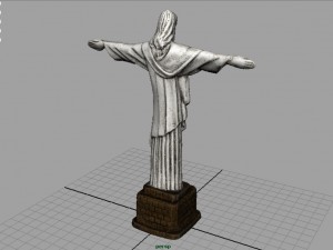 cristo redentor 3D 模型