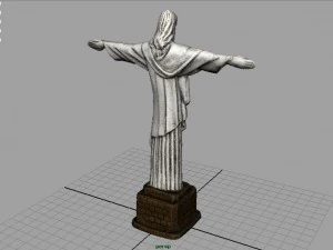 cristo redentor 3D Model
