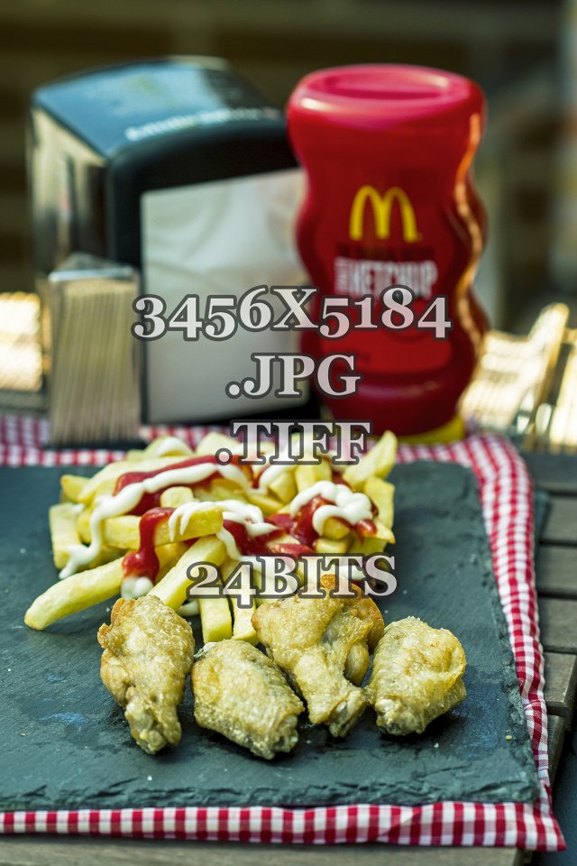 chiken wings with fries 1b CG Textures .c4d .max .obj .3ds .fbx .stl .blend 