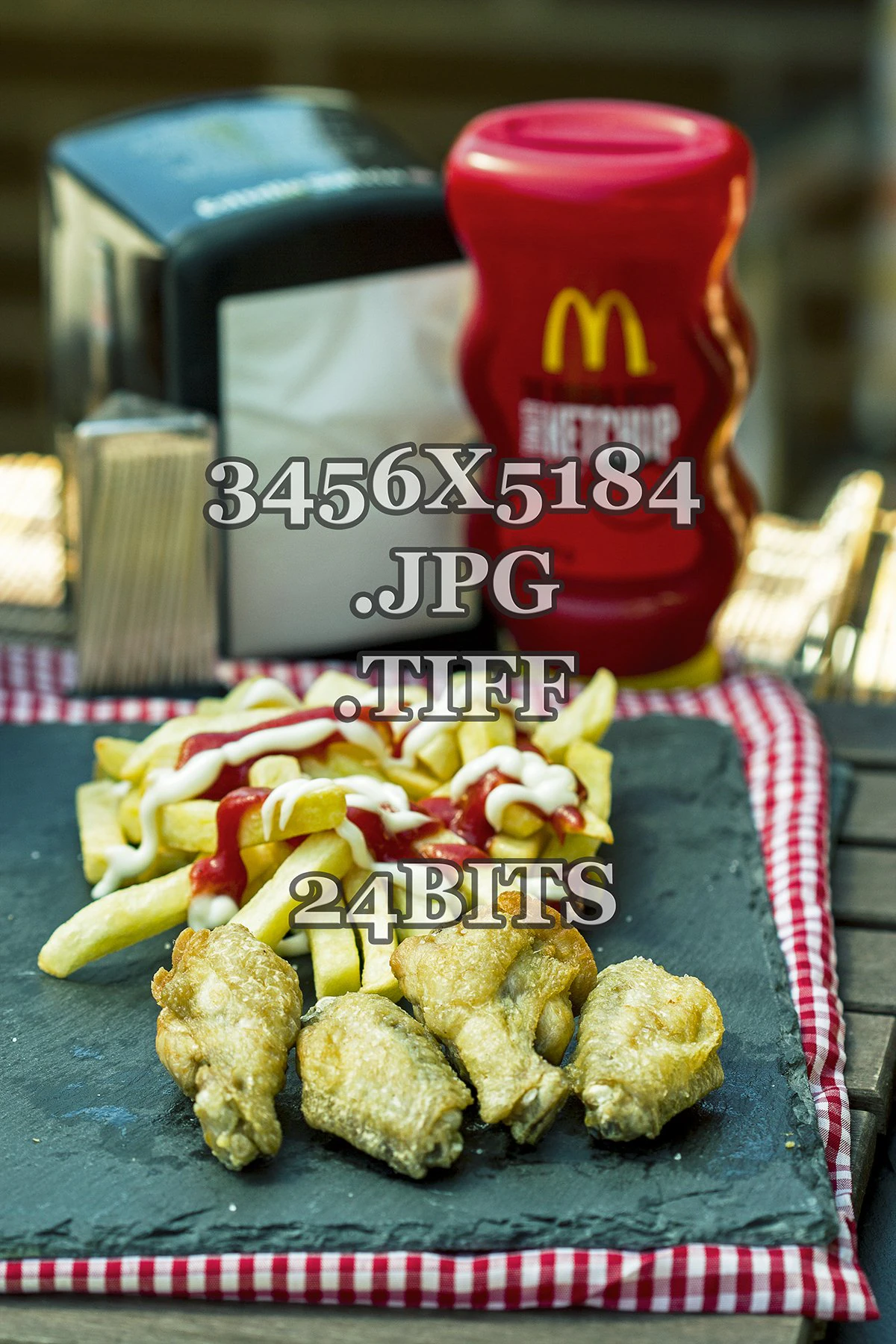 chiken wings with fries 1b CG Textures .c4d .max .obj .3ds .fbx .stl .blend