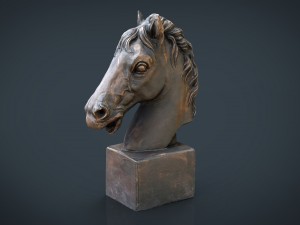 horse bust 3D Model