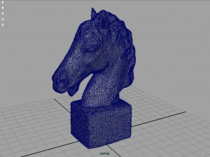 busto de cavalo Modelo 3D