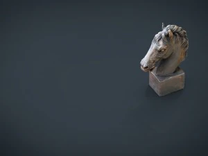busto de cavalo Modelo 3D