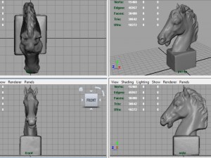 horse bust 3D Model