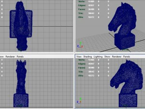 busto de cavalo Modelo 3D