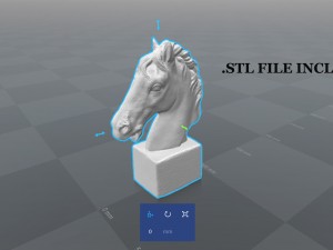 horse bust 3D Model