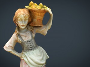 the grape picker woman 3D Model