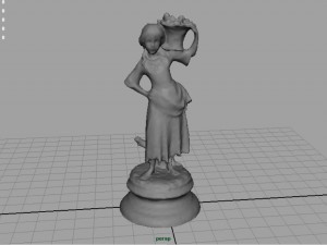 the grape picker woman 3D Model