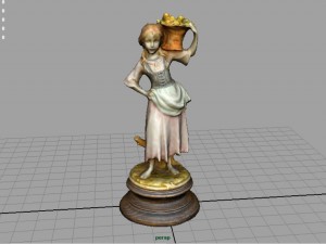 the grape picker woman 3D Model