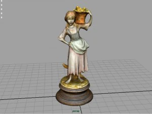 the grape picker woman 3D Model