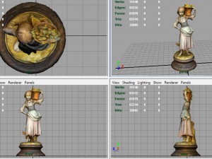 the grape picker woman 3D Model