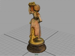 the grape picker woman 3D Model