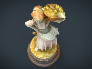 the grape picker woman 3D Model