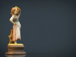 the grape picker woman 3D Model