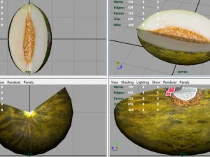 santa claus melon 3D Model